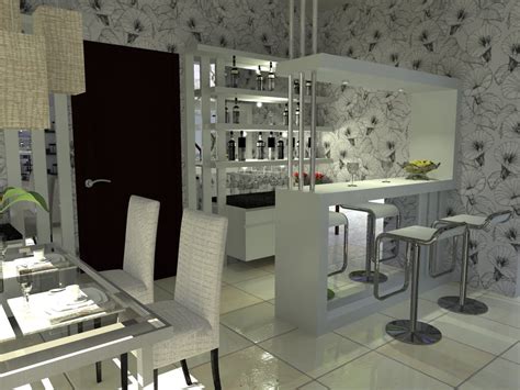 It includes elegant, steel floating shelves with holders for wine glasses. 8 ideas for home bars that you'll adore - Part two