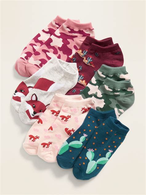Fashion Ankle Socks 6 Pack For Girls Girls Ankle Socks Cute Socks