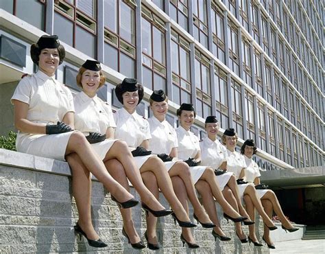 Flight Attendants Model Their New Uniforms In 1959 Air New Zealand
