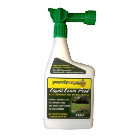 Benefits of using liquid fertilizer. Purely Organic Products 32 oz. Liquid Lawn Food-LLFJRDK2 - The Home Depot