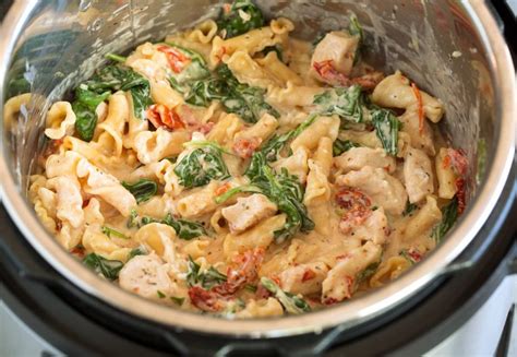 How to make creamy tuscan pasta turn your instant pot on and select the 'saute' function on high. Instant Pot Creamy Tuscan Chicken Pasta - Cooking Classy