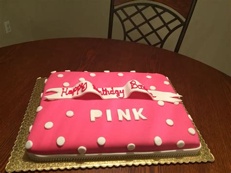Victoria Secret Pink Inspired Cake Pink Birthday Party Pink Party Theme Pink Birthday