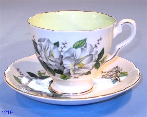 Royal Stafford White Roses Vintage Bone China Tea Cup And