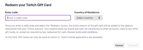 Redeeming Twitch T Cards