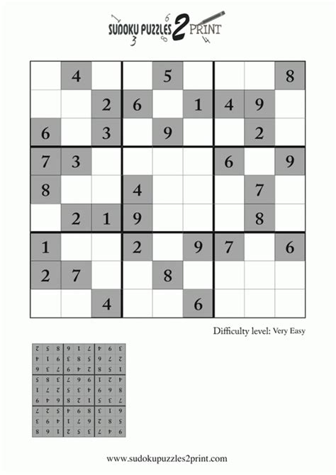 Very Easy Sudoku Puzzle To Print 7 Printable Sudoku Answers