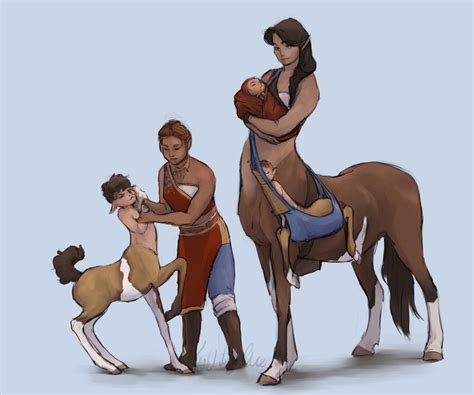 The Arting Ace — How Do The Centaurs Sleep And How Do They Stretch Fantasy Character