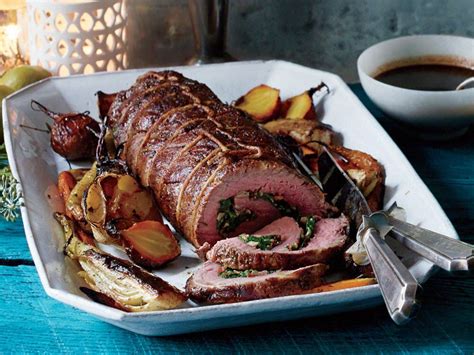 Shredded for sandwiches, it will serve a dozen. Spinach and Mushroom-Stuffed Beef Tenderloin with Truffled ...