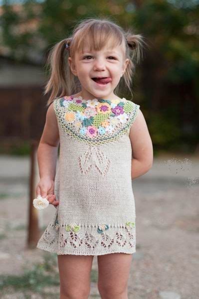 Items Similar To Summer Knitted Linen Dress For Little Girls Fun On