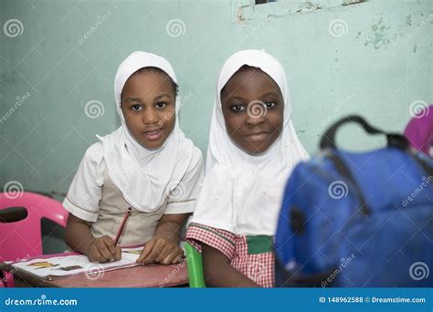 Muslim Basic School Children From Ghana West Africa Editorial Stock