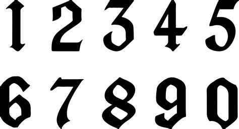 Clipart Numbers Black And White Clipart Numbers Black And White
