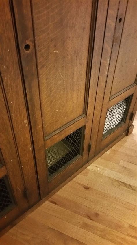 Antique School Wooden Gym Lockers Obnoxious Antiques