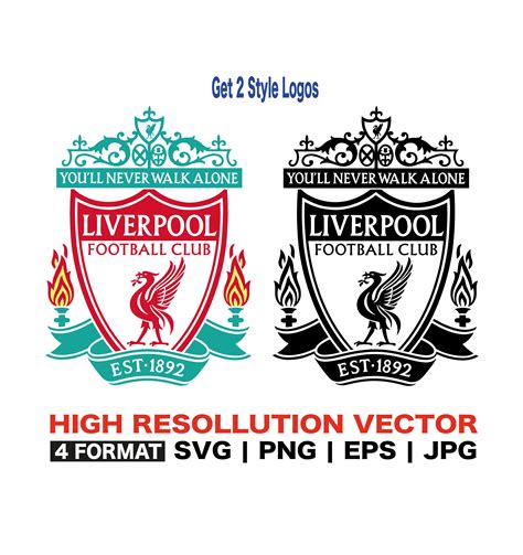 Liverpool Fc Logo Svg Eps Png  Instant Download Etsy