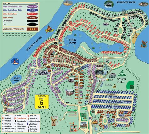 Lake George Rv Resort Map Find Your Tent Or Rv Site Lake George Escape