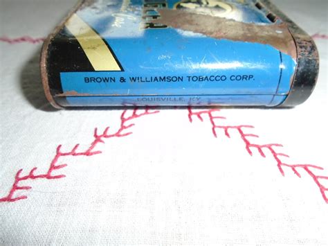 Vintage Bugler Cigarette Blue Tin Case Hinged Lid Etsy