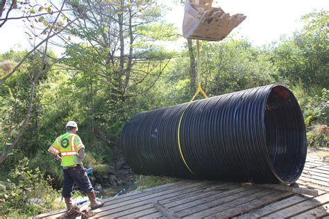 How To Install Polyethylene Culvert And Drain Pipe