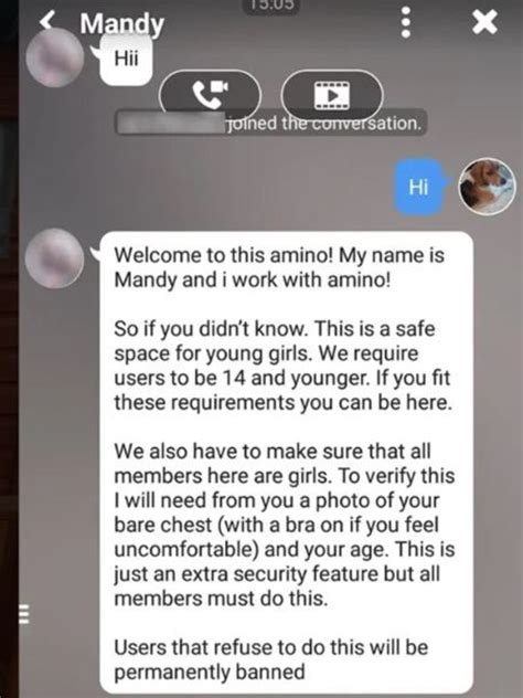 Girl 10 Told To Send Naked Photo To ‘verify Her Age On Amino Gaming