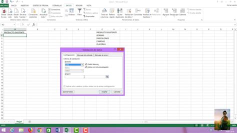 Creaci N De Listas Desplegables En Excel Youtube