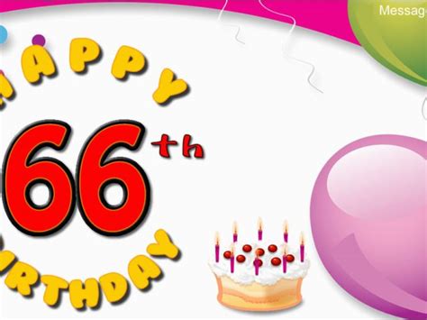 Happy 66th Birthday Quotes Wishes 66 Years With Wishes Happy Birthday