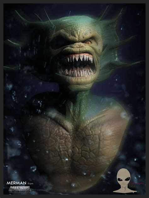 Merman Creature Design Creatures Sci Fi Art