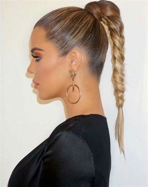 Pinterest Kardashian Hair High Ponytail Hairstyles Khloe Kardashian
