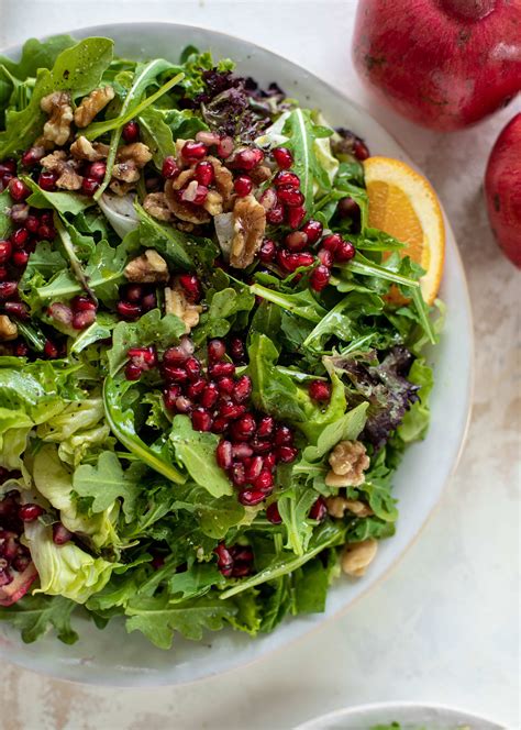 Cook five minutes longer, stirring constantly. Pomegranate Greens Salad with Halloumi Croutons and Spiced ...