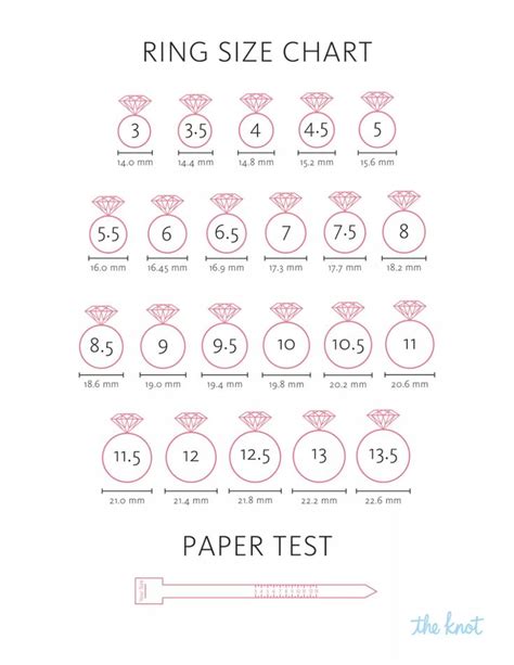 Exactly How To Measure Your Ring Size At Home Printable Ring Size