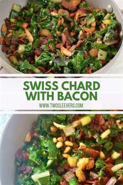 7 easy keto dinner ideas. This Swiss Chard Recipe With Bacon is the perfect keto side dish that dresses up any meal in ...