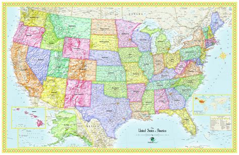 Usa Wall Map