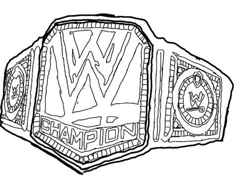 Free Printable World Wrestling Entertainment Or WWE Coloring Pages