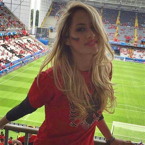 Wags And Sport Beauties Albanian Football Female Fans Euro 2016 Stadiums