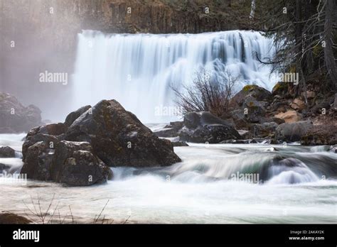 View Of Mossbrae Falls Dunsmuir California Usa Stock Photo Alamy