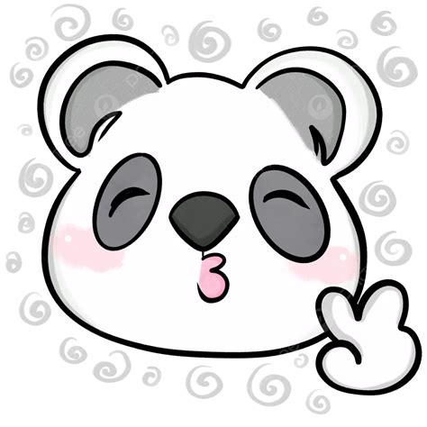 Cute Panda Stickers Panda Sticker Emotions Png Transparent Clipart