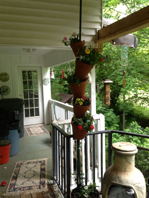 My Version Of Stacked Pots Stacked Pots Pergola Version Gardening