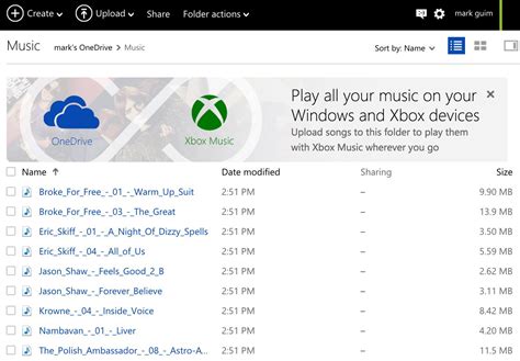 How To Access Your Music Collection From Onedrive With Xbox Music