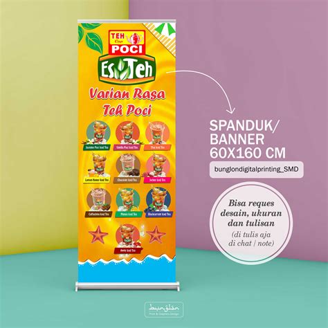 Spanduk Banner Varian Rasa Teh Poci Lazada Indonesia