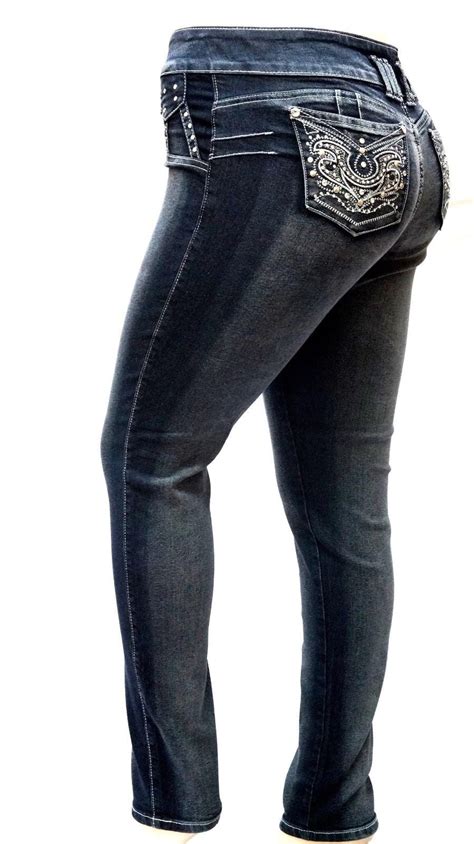 Jack David Plus Size Womens Stretch Premium Black Denim Jeans Skinny Pants 39469ms