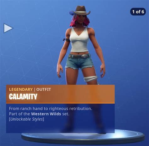 Fortnite Calamity Skin Features Unlockable Styles Via Xp And Weekly My Xxx Hot Girl