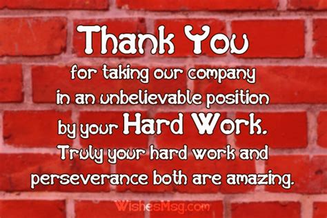 Thank You Messages For Employees Appreciation Messages