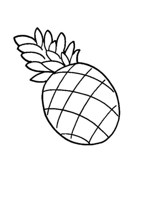 Printable Pineapple Coloring Pages Pdf
