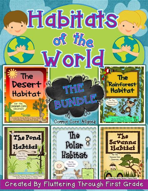 Habitats Of The World Bundleplus A Habitat Book Cover Freebie 1st