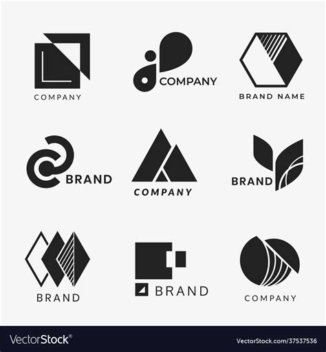 Corporate Logo Designs Royalty Free Vector Image