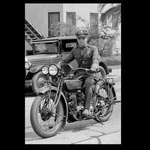 Последние твиты от indian motorcycle (@indianmotocycle). Vintage Indian Motorcycle Cop PHOTO 1930s Los Angeles ...