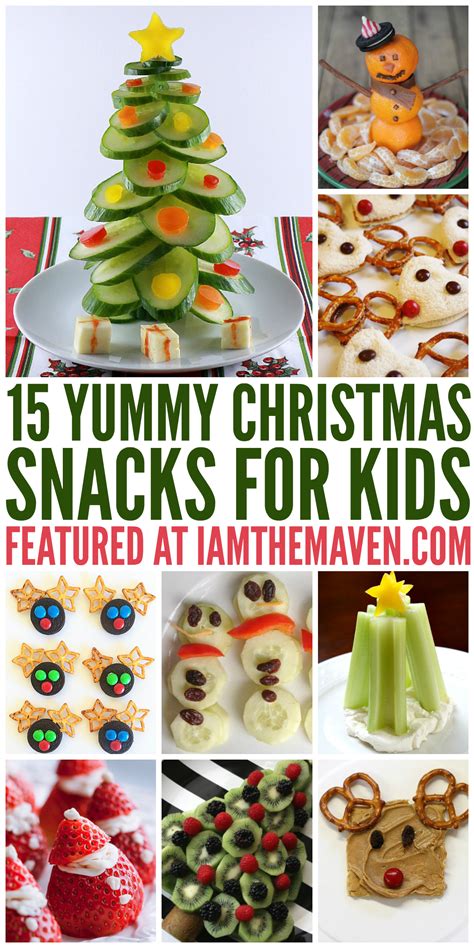 Cute christmas food ideas for kids, with fun christmas food & recipes, festive party food, food art and homemade gift ideas that kids can make and bake. You'll love these fun Christmas snacks for kids! | Christmas snacks, Healthy christmas snacks ...