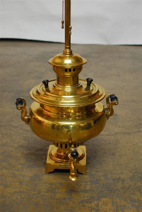 Russian Brass Samovar Lamp For Sale At 1stdibs