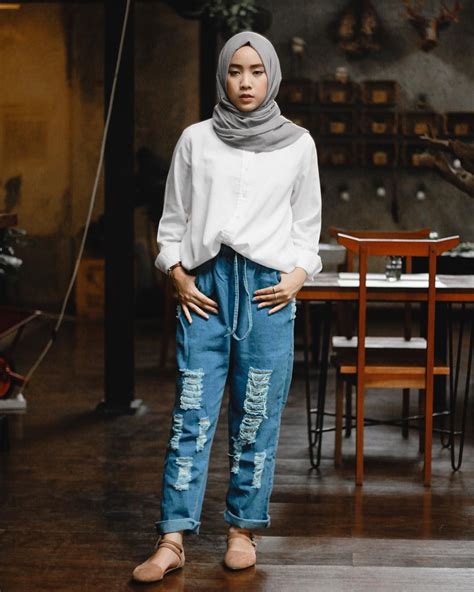 Hijab lookbook 2019 tutorial hijab simple ootd. Pin di Casual hijab style
