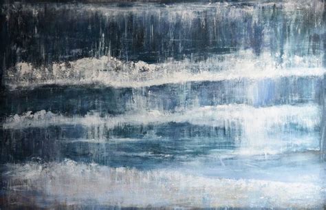 Seascape Abstract Surfing Place Painting By Leon Grossmann Saatchi Art