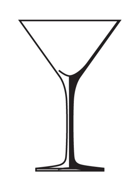 Download High Quality Martini Glass Clipart Outline Transparent Png