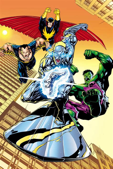 Nighthawk Sub Mariner Silver Surfer And The Hulk The Defenders