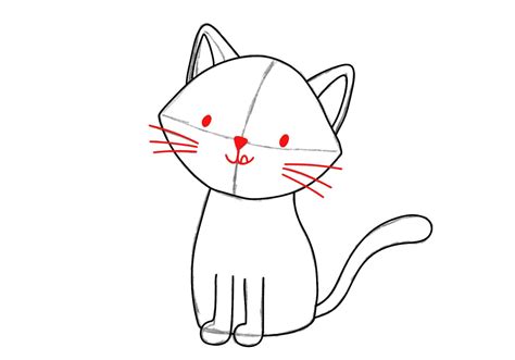 How To Draw A Cat Easy Drawing Tutorial Design Bundles