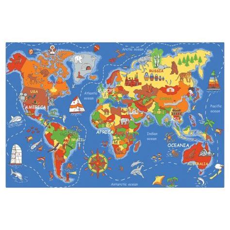 Learning Carpets Where In The World Lc 177 World Map Rug Map Rug